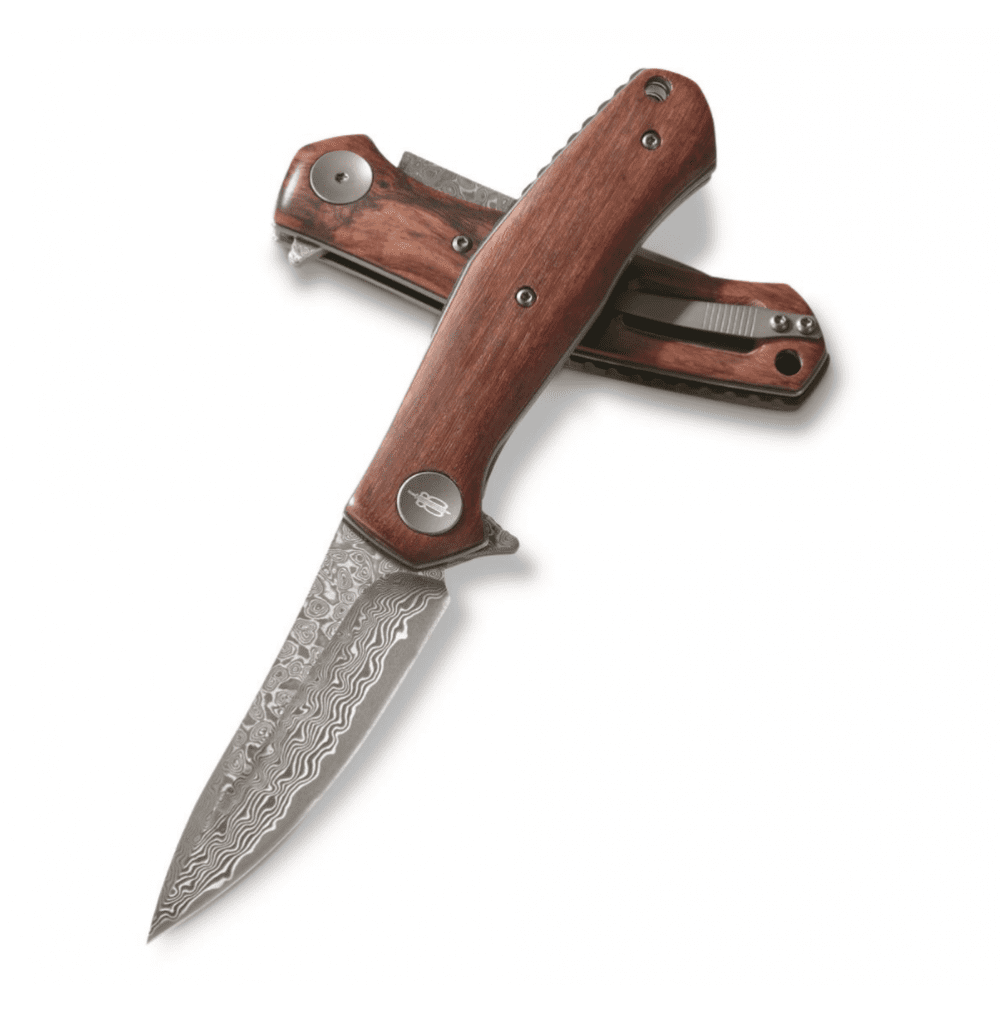 BNB Knives Damascus Falcon Folder BNB1086M - Knives